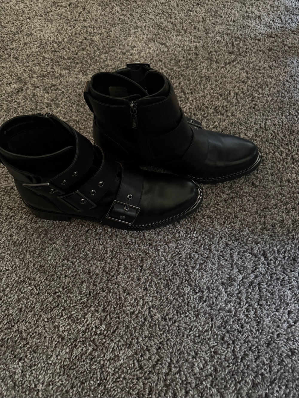 Blondo Black Triple Strap Leather Winter Boots - Picture 4 of 4